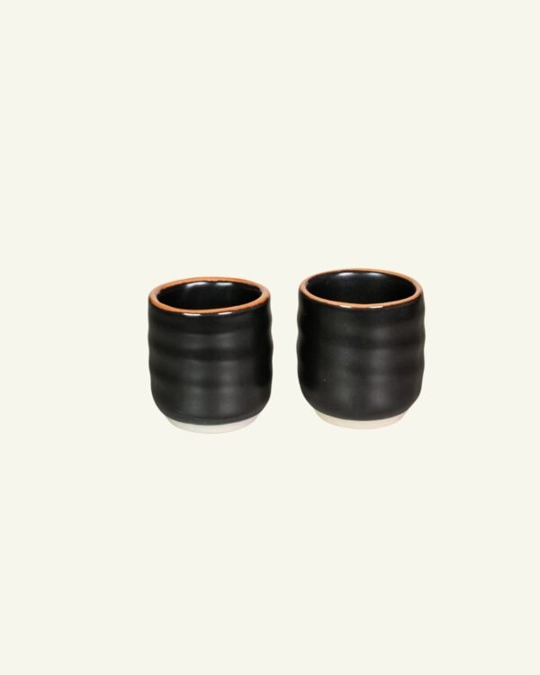 Jasmine Striped Tea Cup, handmade stoneware