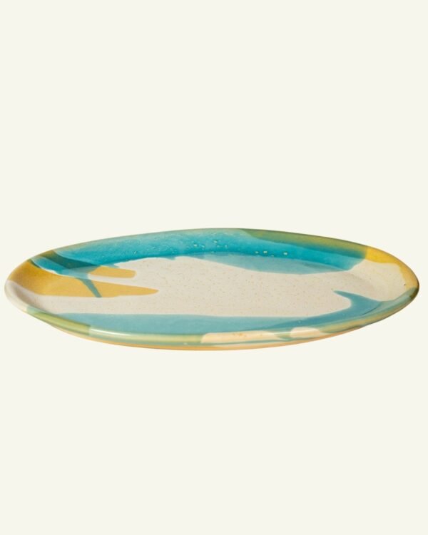 Coupe Oval Platter Medium, handmade stoneware