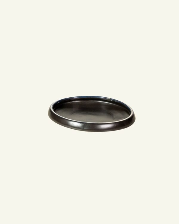 Tall Edge Oval Platter Small, handmade stoneware
