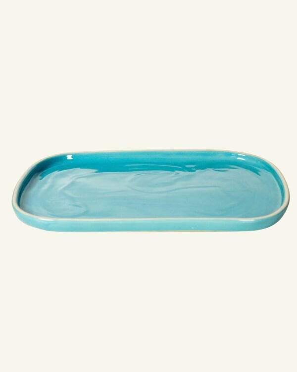 Short Edge Platter Large, handmade stoneware
