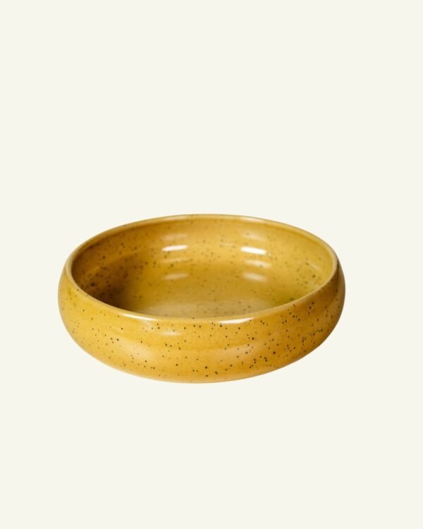 Curve Appetizer Large Bowl, handmade stoneware