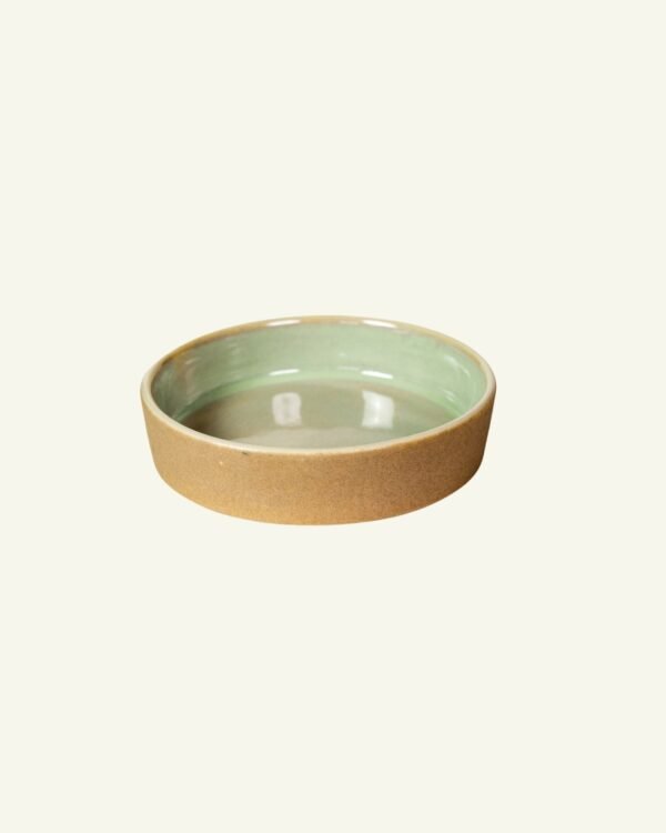 Straight Edge Double Portion Bowl, handmade stoneware