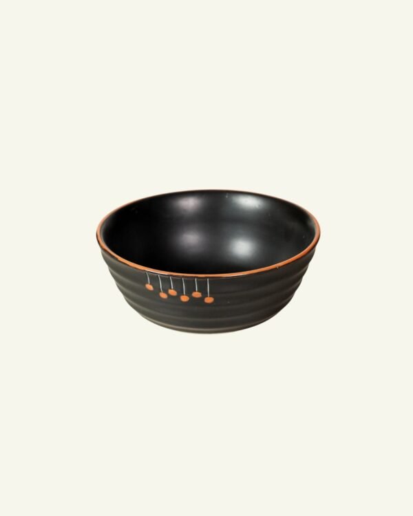 Layered Single Portion Bowl, handmade stoneware