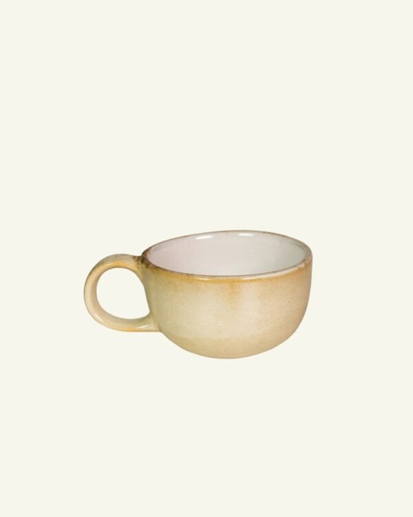 Coupe Cappuccino Mug, handmade stoneware