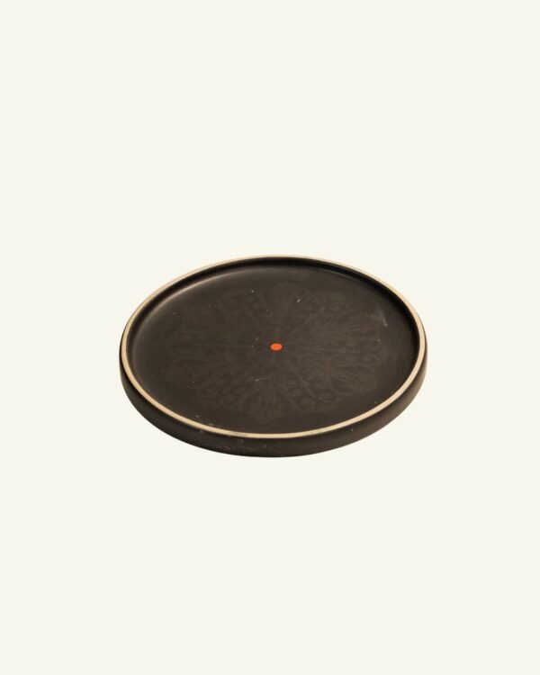 Short Edge Quarter Plate, handmade stoneware