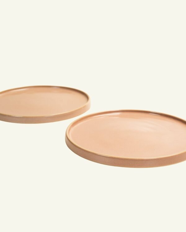 Short Edge Dinner Plate, handmade stoneware